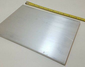 6061 Aluminum Flat Bar, 1/4" x 8" x 11" long, Solid Stock, Plate, Machining, Temper T6511