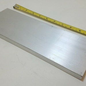 6061 Aluminum Flat Bar, 1/2" x 4" x 11" long, Solid Stock, Plate, Machining, Temper T6511