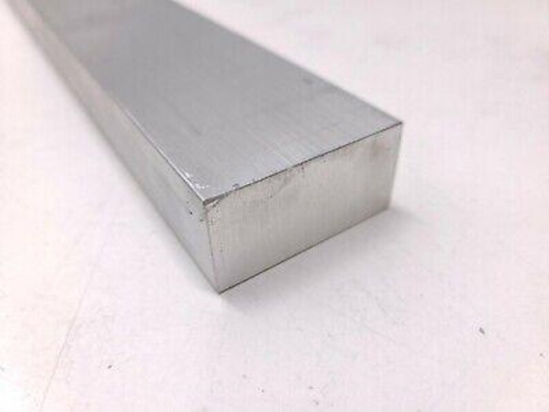 Barra plana de aluminio 6061, 1 x 2 x 36" de largo, sólida, placa, mecanizado, T6511 imagen 2