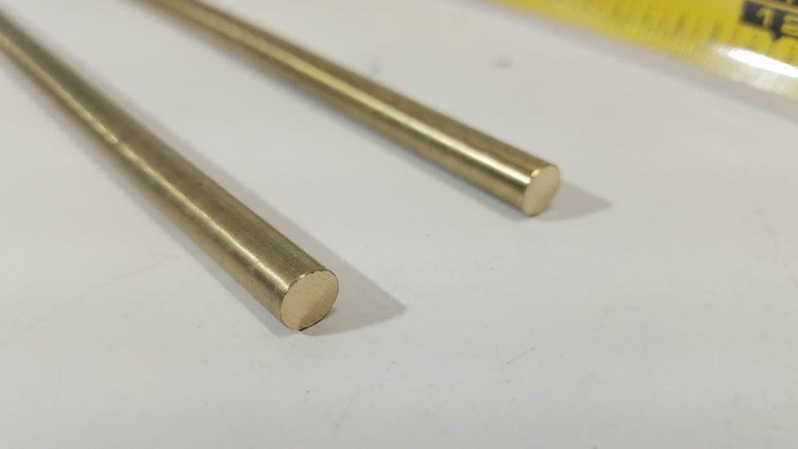 C360 Brass Pins 1/4 Round Bar 12 Long H02 Etsy