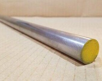 Barra de acero para herramientas O1 de 1 pulgada redonda y 18 pulgadas de largo, O-1, 01, 0-1, de gran tamaño