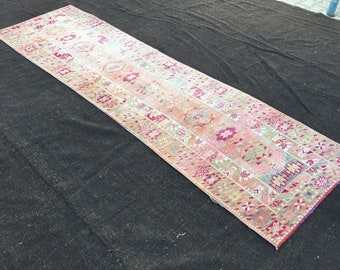 oushak runner,turkish runner,anatolian rug,turkish rug,runner rug,oushak rug,2'8x9'9 ft,muted rug,herki runner,decorative rug,long runner