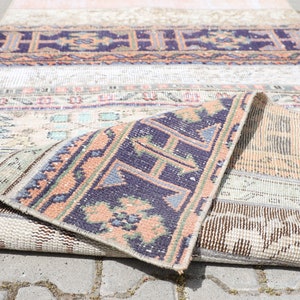 2x13 Turkish Coloful Handmade Neutral Runner, Oushak Runner, 2x13 Runner, Long Runner, Stairs Runner, Turkish Rug, Halway Runner, 2.7x13.0ft