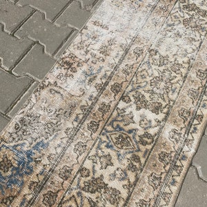 Oushak Läufer,1'9x5'5 Füße,türkischer Teppich,Oushak Teppich,türkischer Läufer,Oushak Teppich,Küchen Läufer,Gedeckter Teppich,Bedrängter Teppich,Vintage Läufer