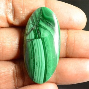 Natural Green Malachite Cabochon Loose Gemstone handmade Jewelry Oval Australian Protection  Absorbs Negative Energies ,Pollutants.