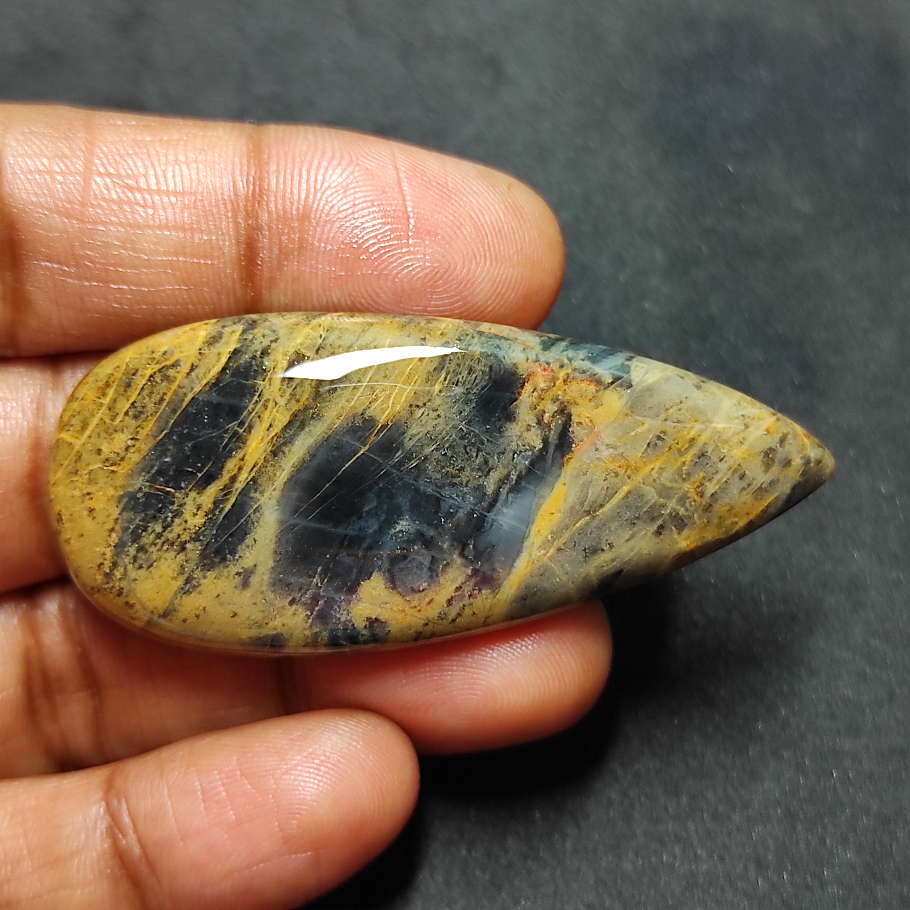 Natural Tiger Skin Jasper Cabochonstiger Skin Jasper Etsy