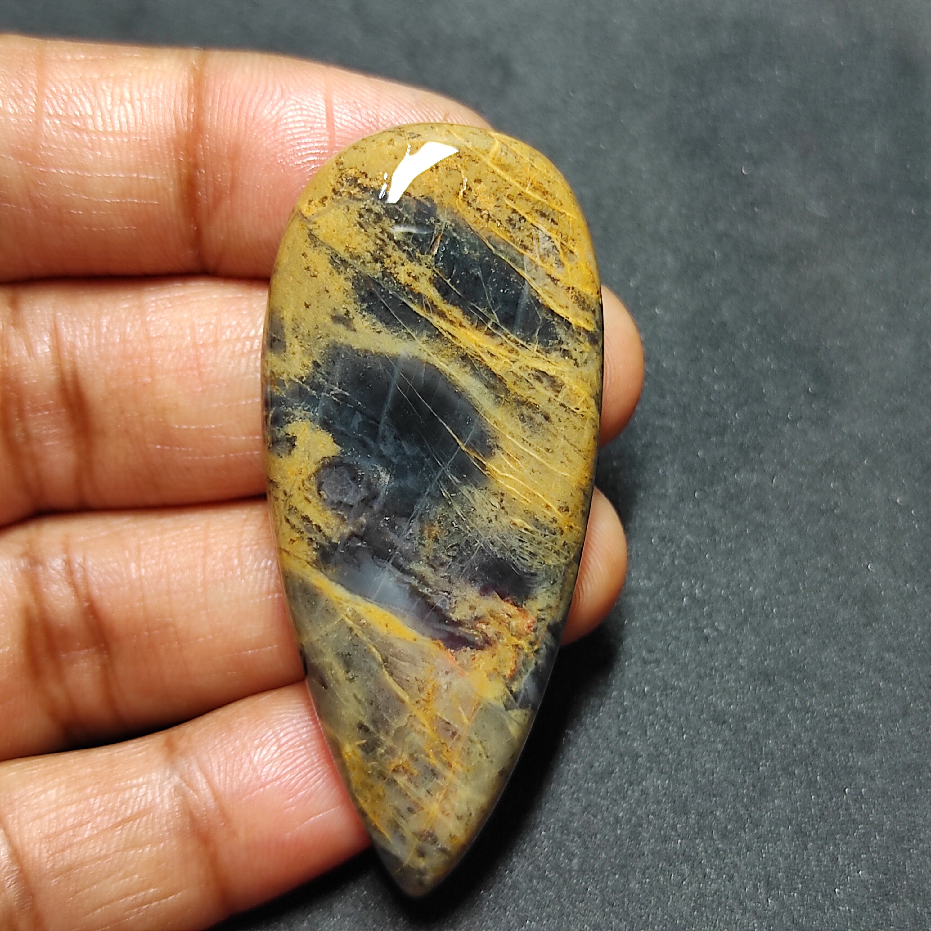 Natural Tiger Skin Jasper Cabochonstiger Skin Jasper Etsy