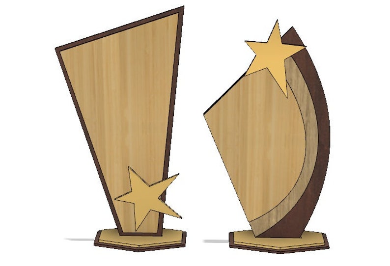 Award Trophy Svg Laser Cut Wooden Award Svg File Wooden Laser