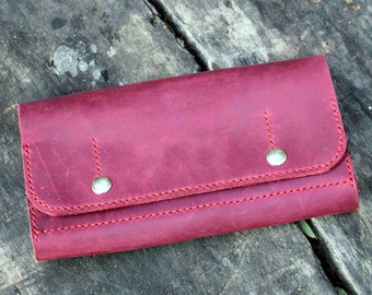 Cartera de cuero de las mujeres Cartera de las mujeres cartera de cuero para las mujeres cartera de cuero mujeres Cartera de cuero delgado monedero de cuero monedero bolso Girt para su