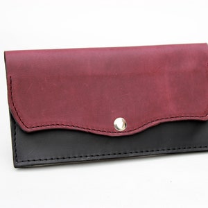 Monogram woman wallet, personalize leather wallet, mum gift, thin wallet, slim wallet women,leather anniversary gift for her,Slim wallet