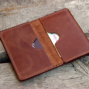 Custodia per carte bifold, porta carte in pelle, portafoglio per carte di credito, custodia per biglietti da visita, supporto, custodia per carte in pelle, supporto per carta di credito, porta carte da visita
