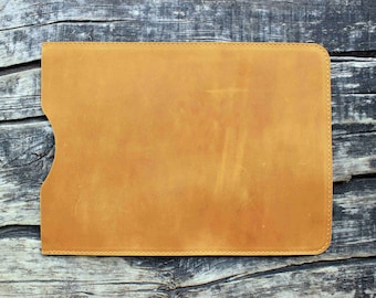 Handmade Leather iPad Sleeve, Personalized iPad Case