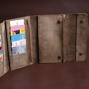 Personalisierte Leder Reise Brieftasche