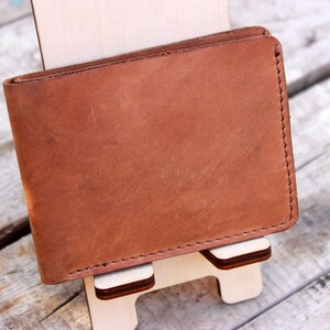 Portefeuille en cuir, Portefeuille homme minimaliste, Portefeuille Bifold, Portefeuille de carte personnalisé, Cadeau Groomsmen, Initiales Monogram pour lui