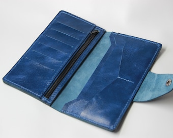 Personalized leather wallet,long wallet,slim wallet,Leather Wallet Woman,wallet women,credit card wallet,womens wallet,wallet gift for her