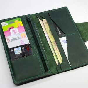 Herren personalisierte lange Brieftasche, CEO Brieftasche, Herren lange Reise Brieftasche, lange bifold Brieftasche, Brust Tasche Brieftasche, lange Billfold, benutzerdefinierte lange Brieftasche