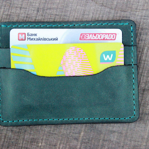 Cartera de cartón de visita de cuero, portatarjetos de cuero, cardwallet, titular de tarjeta de cuero, tarjetas de visita