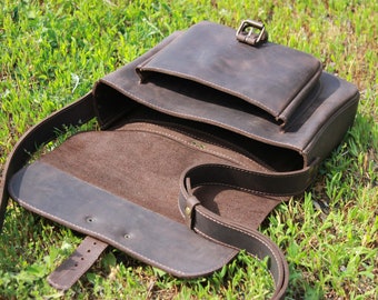 Leather saddle bag, Cross Body Bag, vintage style leather bag, Leather handmade women's bag, shoulder bag, Boho bag, 2020 handmade