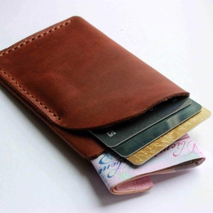 Business Card Case, Personalized Leather Card Holder, Customized Business Cards with Embossed ID Initials, Slim Credit Card Cases for Men