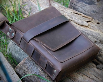 Leather ipad bag,Brown leather crossbody bag,Men's crossbody bag,Leather ipad case 9.7,Mens shoulder bag,iPad 10.5 shoulder bag,Satchel bag