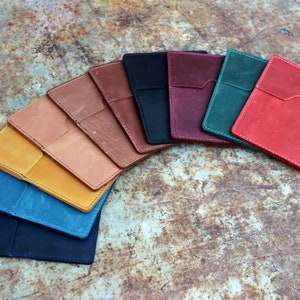 Custodia per carte bifold, porta carte in pelle, portafoglio per carte di credito, custodia per biglietti da visita, supporto, custodia per carte in pelle, supporto per carta di credito, porta carte da visita
