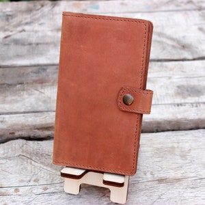 Listo para el envío de la cartera larga personalizada de los hombres, cartera de CEO, cartera de viaje largo de los hombres, cartera bifold larga, cartera de bolsillo de la estanco, billete largo