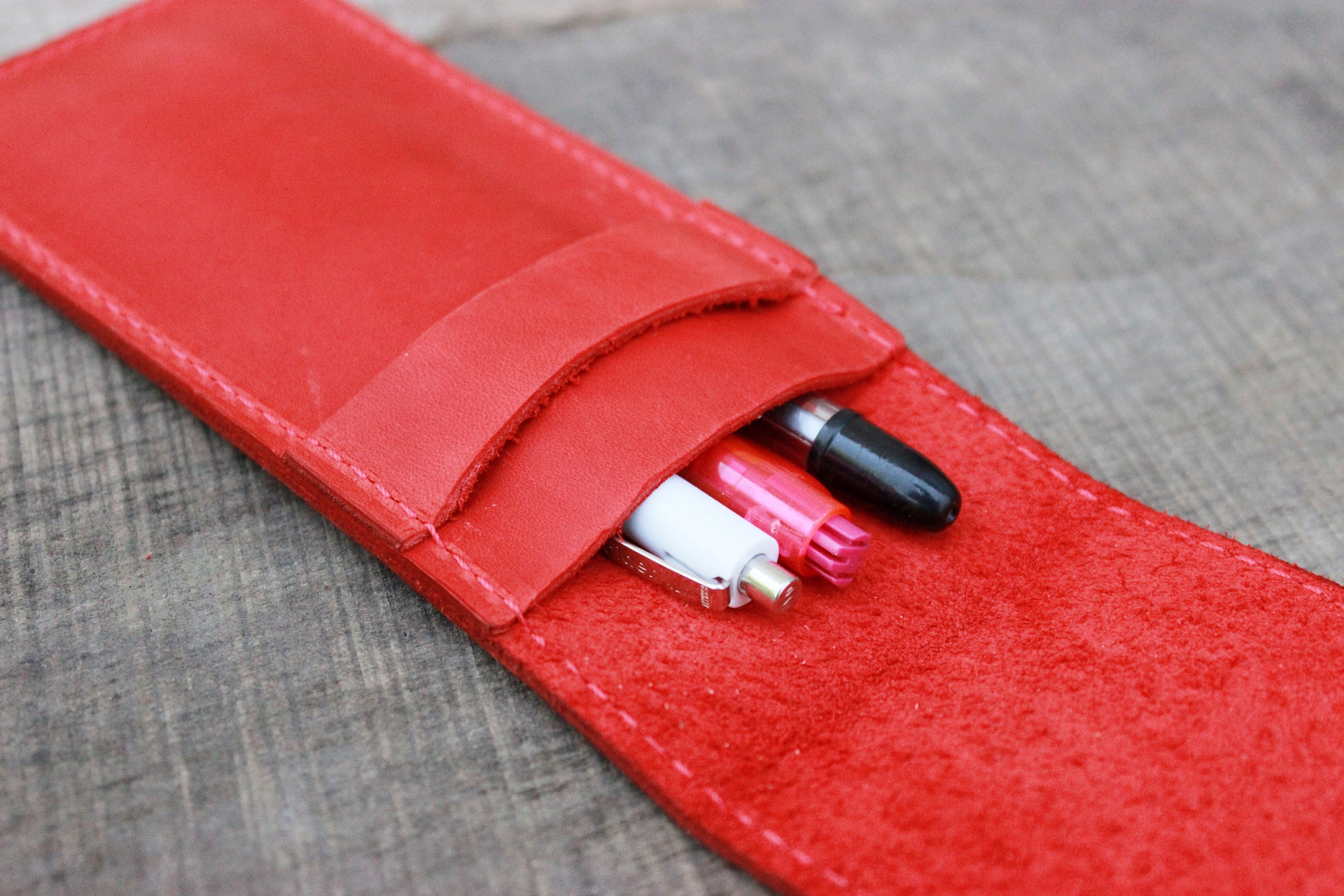 Personalized Leather Pen Holder Leather Pen Pouch Pen Pouch Etsy Canada