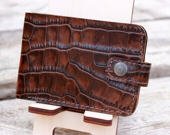 Bifold Cartera, cartera de cuero hecho a mano cuero, cartera personalizada, cartera de hombre, billetera minimalista, regalo de los padrinos