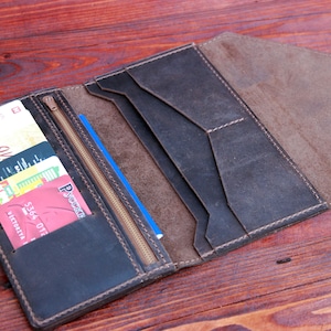 Leather wallet women&#39;s/Wallet organizer Zipper wallet,Womens wallet,Long wallet,Leather wallet,Custom long wallet,Phone wallet,iPhone wallet