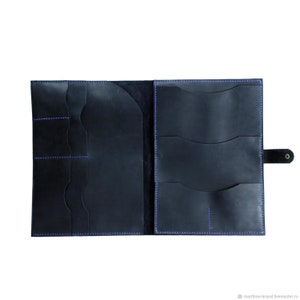 Portefeuille en cuir personnalisé, porte-notes, 8,5 x 11,75 lettre Taille Ecribas, Folio d'affaires en cuir, Portefeuille de travail,
