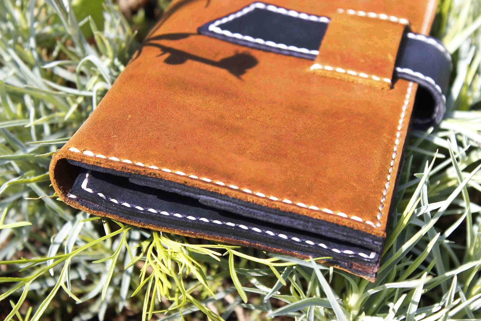 Purse Women Long Leather Wallet Blue Wallet Leather Wallet Etsy