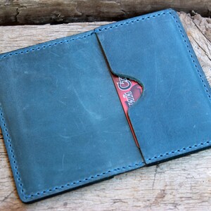 Minimalistische portemonnee Gepersonaliseerde Gift card houder Lederen kaarthouder Mini portemonnee Bifold Gegraveerde portemonnee Slanke portemonnees voor mannen Dunne portemonnee