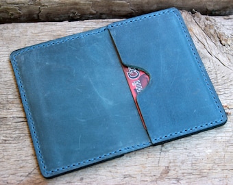 Monedero minimalista Personalizado Soporte para tarjeta de regalo Soporte para tarjeta de cuero Mini monedero bifold Monedero grabado Carteras delgadas para hombres Monedero delgado