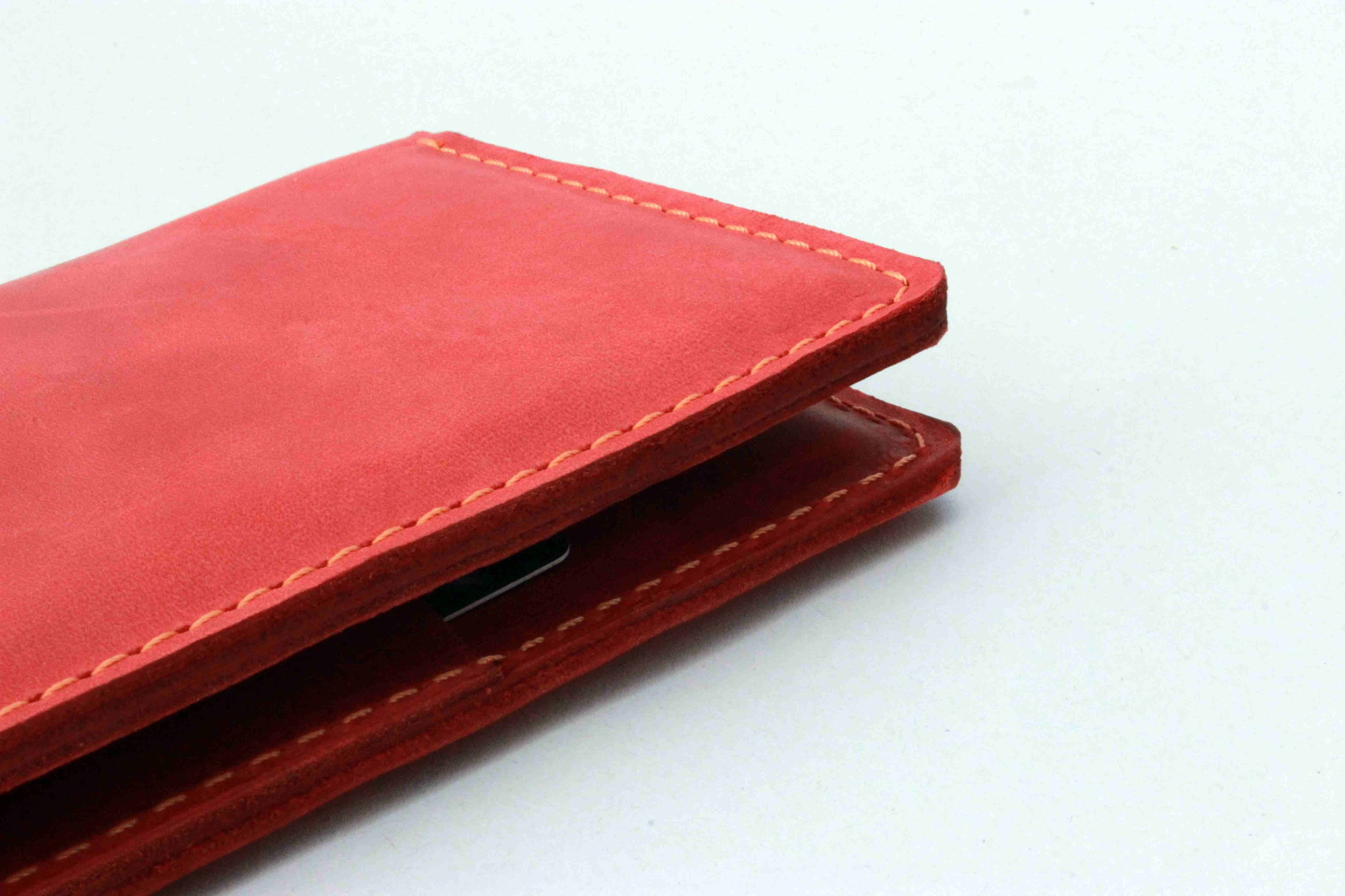 Red Double Passport Holder Dual Passport Wallet Holds Two Etsy