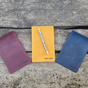 Skórzany uchwyt na kartę wyników golfowych i książkę Yardage Book, prezenty golfowe, ręcznie robiona skórzana okładka na książkę Yardage Book, uchwyt na kartę wyników golfowych, akcesoria golfowe