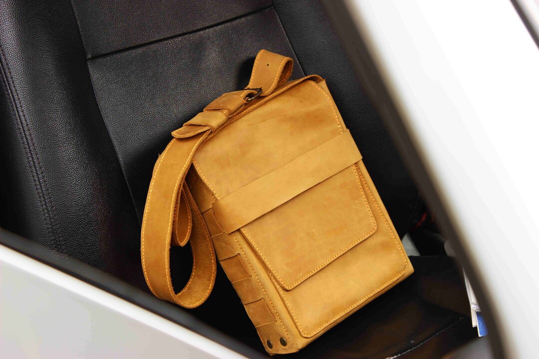 Leather Bag, Mens Bag, Man Purse, Edc Bag for Men, Gift for Him, Mens