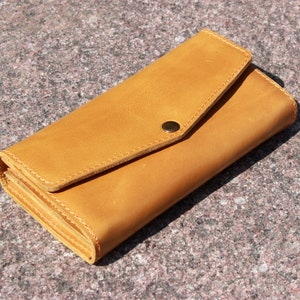 Monedero para ella, regalo para ella, regalo de mamá, regalo de esposa, regalo de hermana, regalo de GIrlfriend, cartera personalizada, cartera de embrague de cuero, billetera personalizada