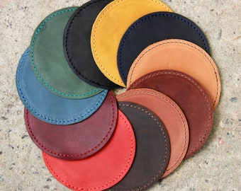 Handmade Leather Coasters,Wedding Gift,Custom Drink Coasters,House gift,Custom leather coasters,Gift coasters,multi color engraved coasters