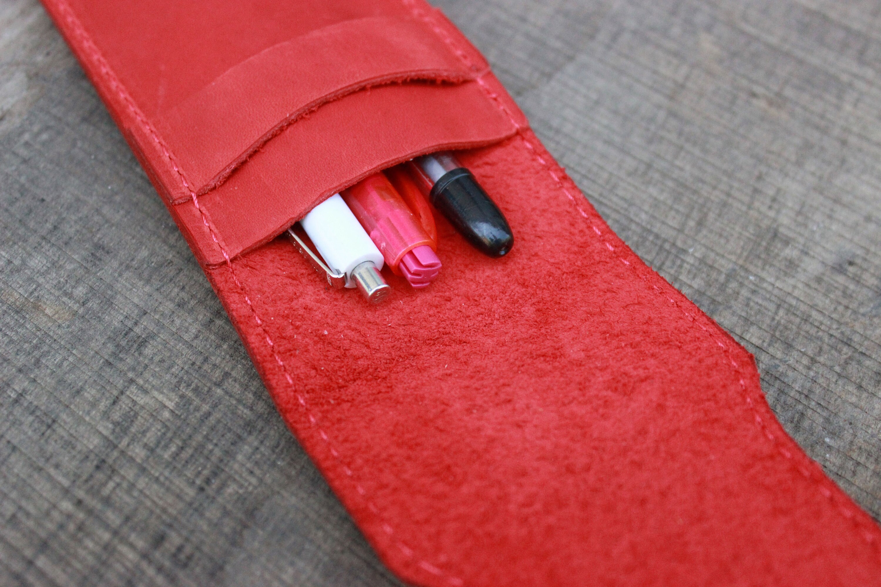 Personalized Leather Pen Holder Leather Pen Pouch Pen Pouch Etsy Canada