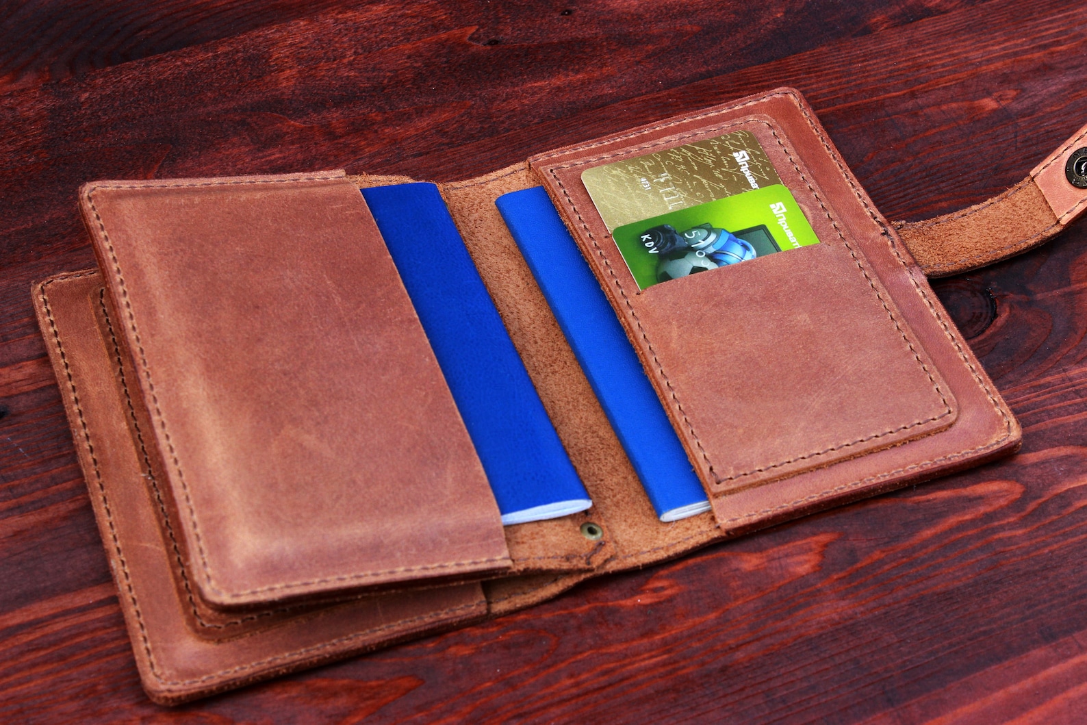Family Travel Wallet4 Passport Holderdocument Walletfamily Etsy