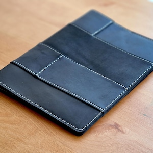 Leather Notebook Cover, Vintage leather journal cover A5, Simple notebook cover a5, Various color options, Personalized gift