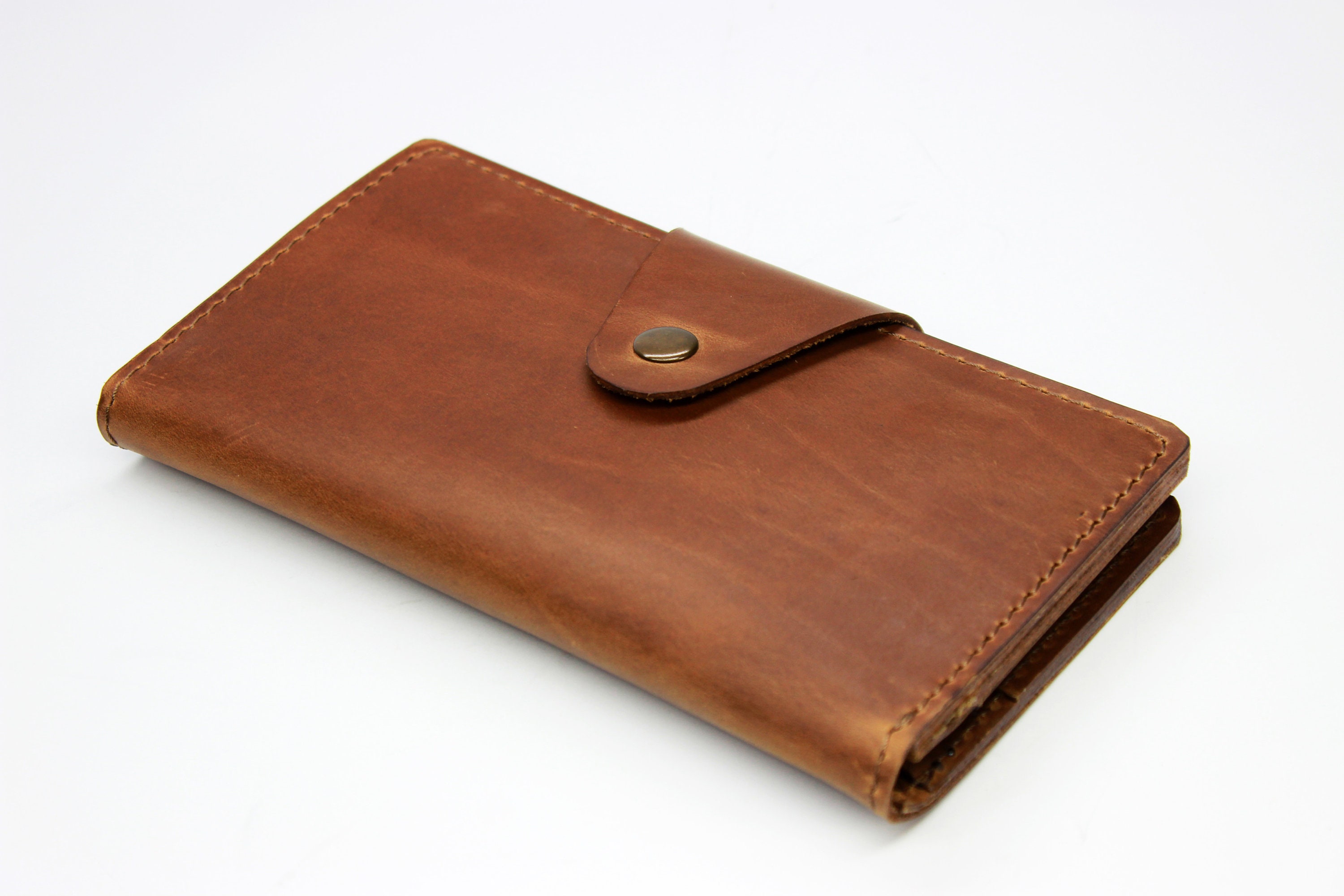 Personalized Long Wallet Full Grain Leather Wallet Large - Etsy