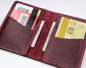 Minimalist wallet Credit Card Wallet Personalized wallet Handmade wallet Leather card holder Small wallet Mini wallet Bifold wallet Monogram