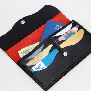 Monogrammed womens wallet, leather anniversary gift for her, Slim wallet women, ladies leather wallet, small women wallet personalized