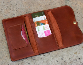 Cartera de cuero de las mujeres, cartera del embrague de cuero para las mujeres, cartera del bolsillo del wristlet, regalos del monograma para ella, ideas de regalo del día de las madres