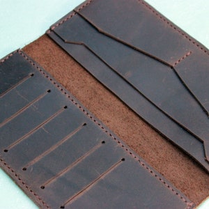 Bolsos de cuero largos para hombres bifold