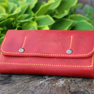 Monedero de cuero largo, cartera de cuero personalizado grabado, cartera larga unisex, cartera personalizada, regalo de los hombres, regalo de las mujeres, regalo de Navidad
