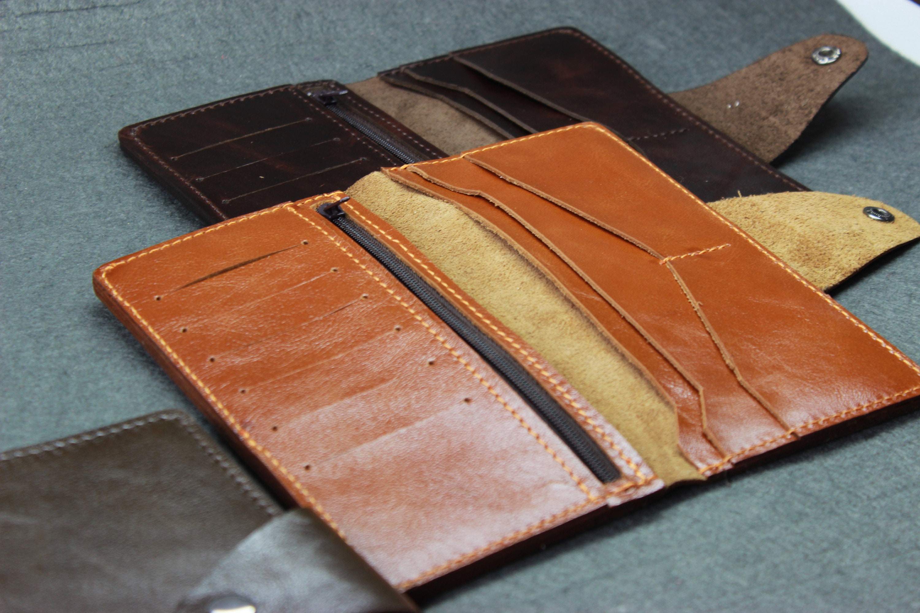 Full Grain Leather Cinnamon Women's Wallet Wallet Etsy