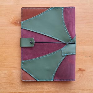 Personalized leather A5 notebook cover, Custom notebook cover, Hobonichi leather cover, A5 cover, A5 notebook cover, A5 size cover