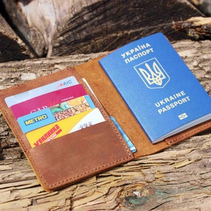 Personalized Leather Passport Cover Leather Passport Holder Travel wallet Monogrammed Mens passport wallet Personalized Travel gift for her